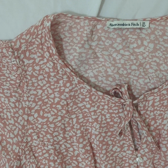 Abercrombie & Fitch Easy Waist Mini Dress, Color Dusty Pink Size XS - Picture 4 of 15